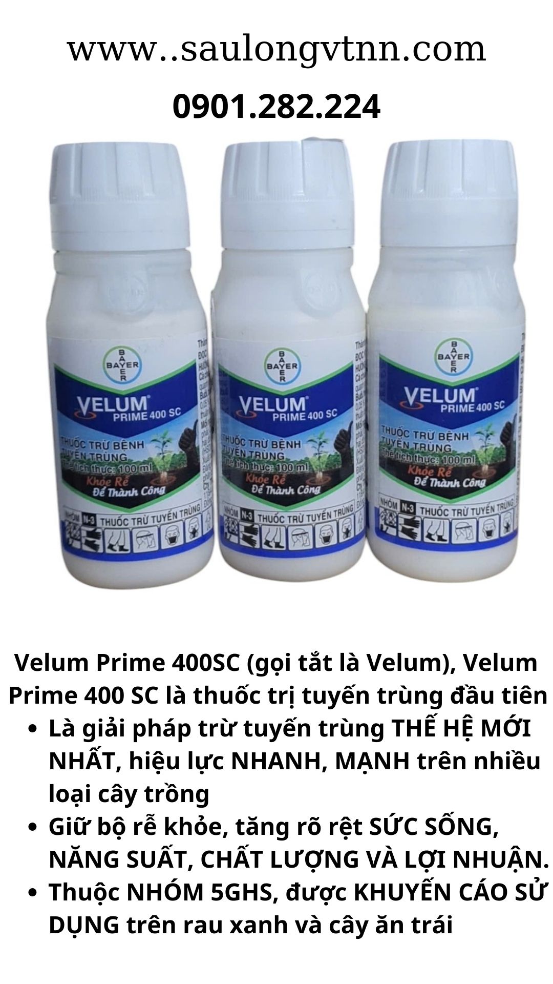 Velum 400SC Bayer giải pháp phòng trừ bệnh tuyến trùng - Ảnh 3