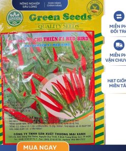 GÓI 200 HẠT - HẠT GIỐNG ỚT CHỈ THIÊN F1 RED BIRD GREENSEEDS - NĂNG SUẤT