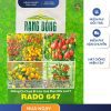 GÓI 3 HẠT – HẠT GIỐNG CÀ CHUA BI LÙN QUẢ MẬN MIX LAI F1 RADO 647 RẠNG ĐÔNG