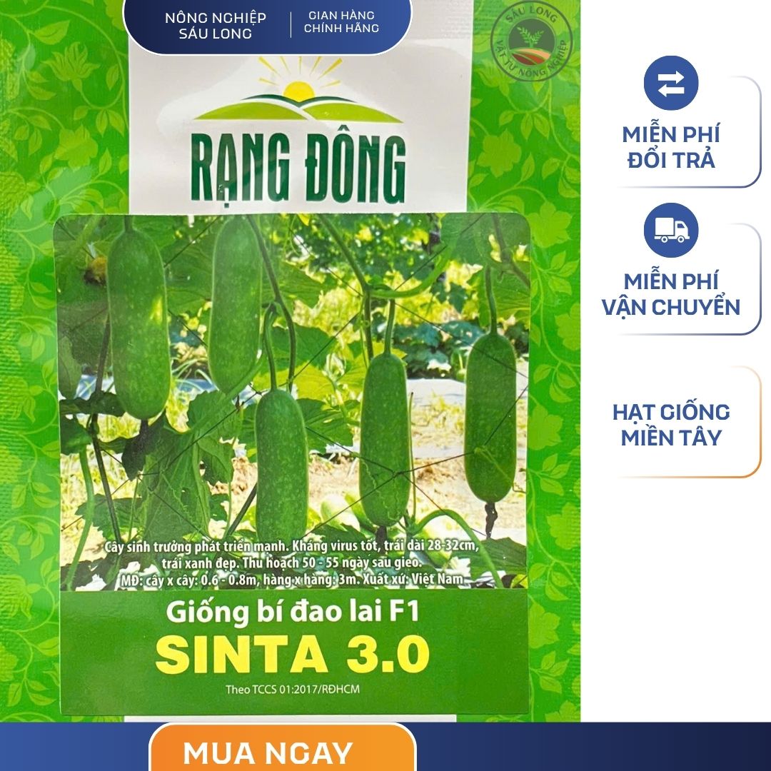 GÓI 0.2 GRAM – HẠT GIỐNG BÍ ĐAO LAI F1 SINTA 3.0 RẠNG ĐÔNG