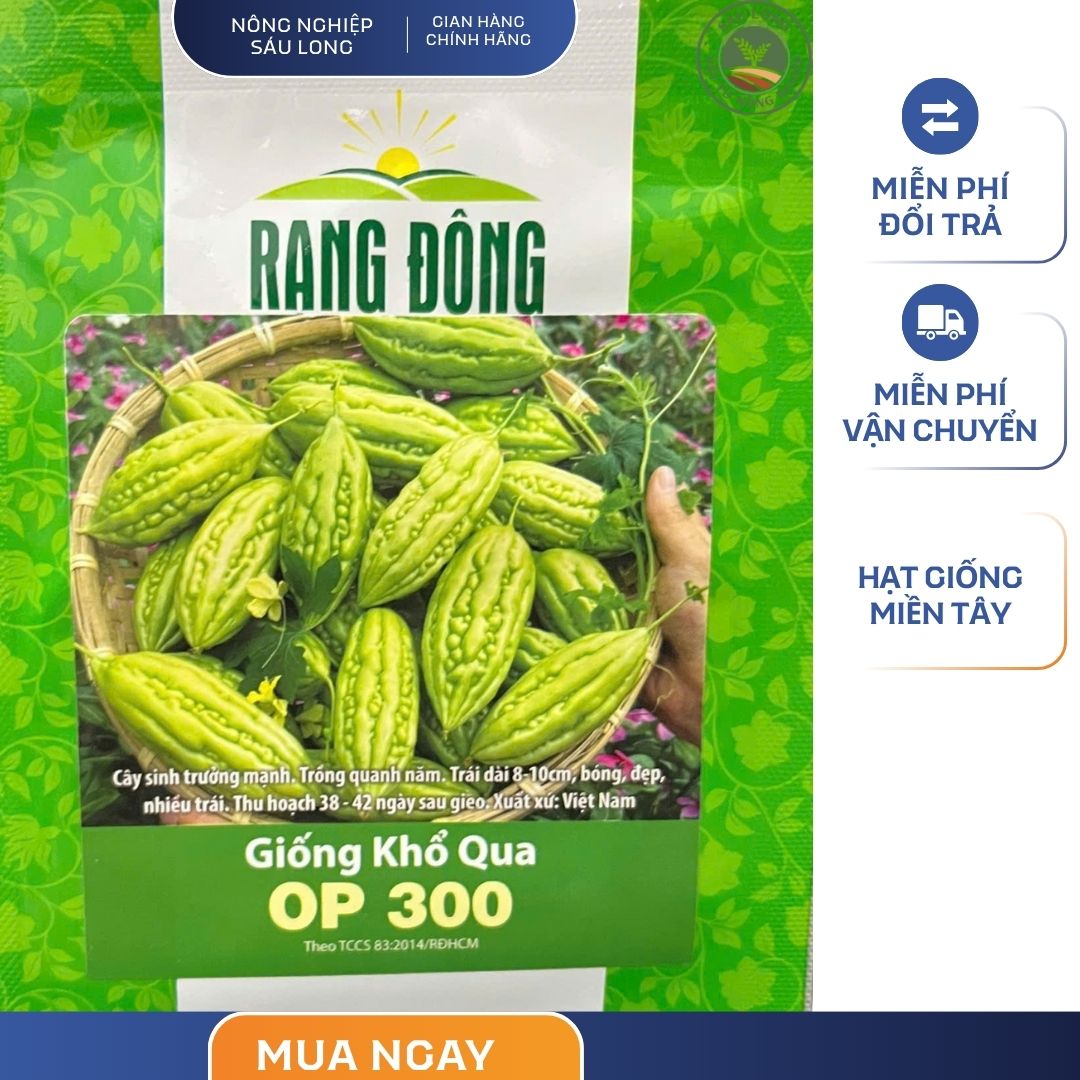 GÓI 2 GRAM – HẠT GIỐNG KHỔ QUA OP 300 RẠNG ĐÔNG