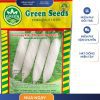 GÓI 20 GRAM - HẠT GIỐNG CẢI CỦ BẠCH TUYẾT GREEN SEEDS - NĂNG SUẤT CAO