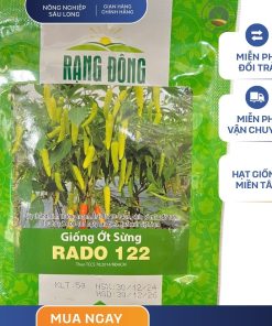 GÓI 5 GRAM - HẠT GIỐNG ỚT SỪNG RADO 122 RẠNG ĐÔNG