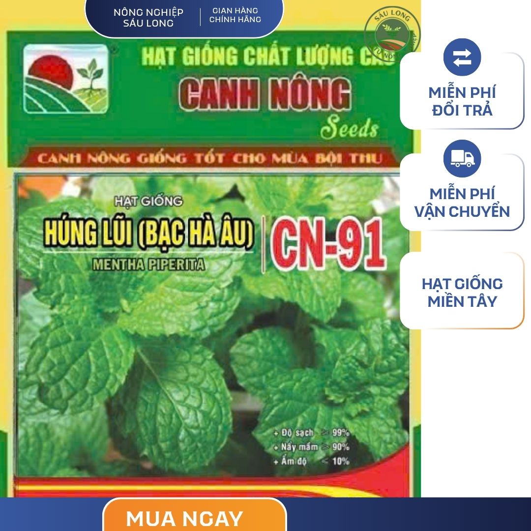 GÓI 0.1 GRAM - HẠT GIỐNG HÚNG LŨI CN91 CANH NÔNG