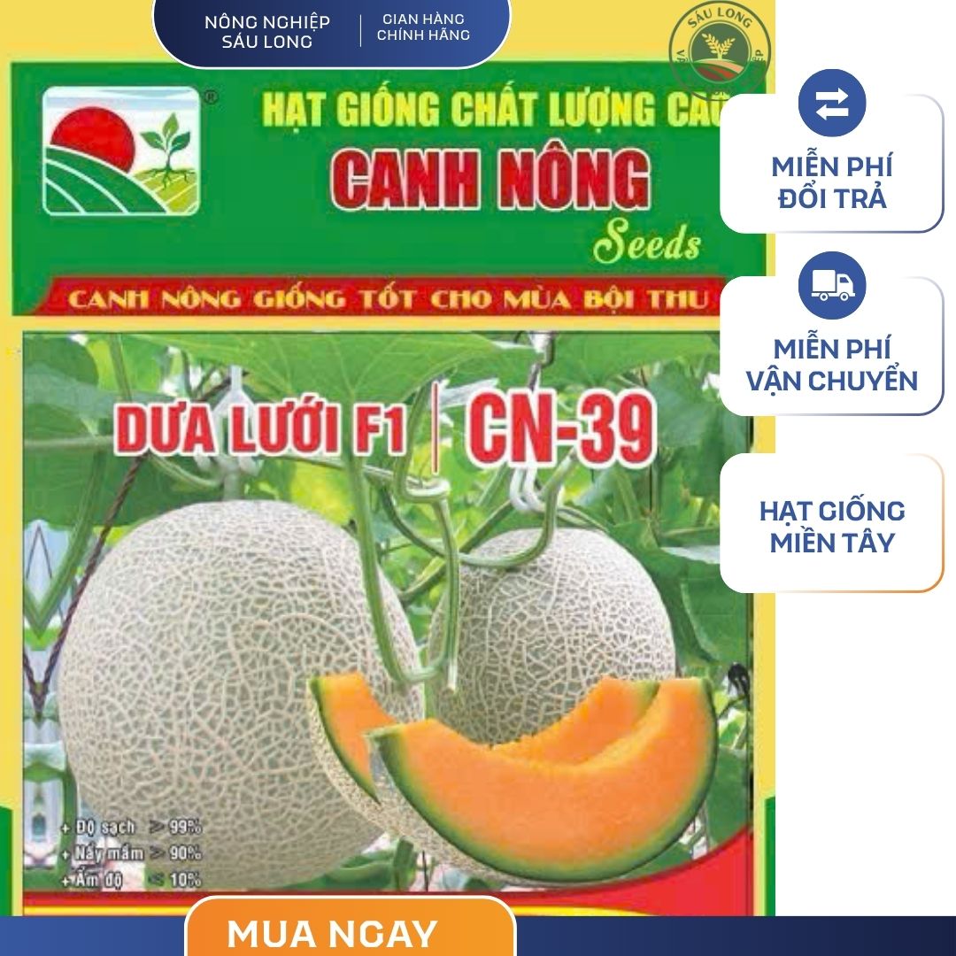GÓI 10 HẠT - HẠT GIỐNG DƯA LƯỚI F1 CN39 CANH NÔNG
