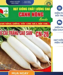 GÓI 20 GRAM - HẠT GIỐNG CỦ CẢI TRẮNG CAO SẢN CN26 CANH NÔNG