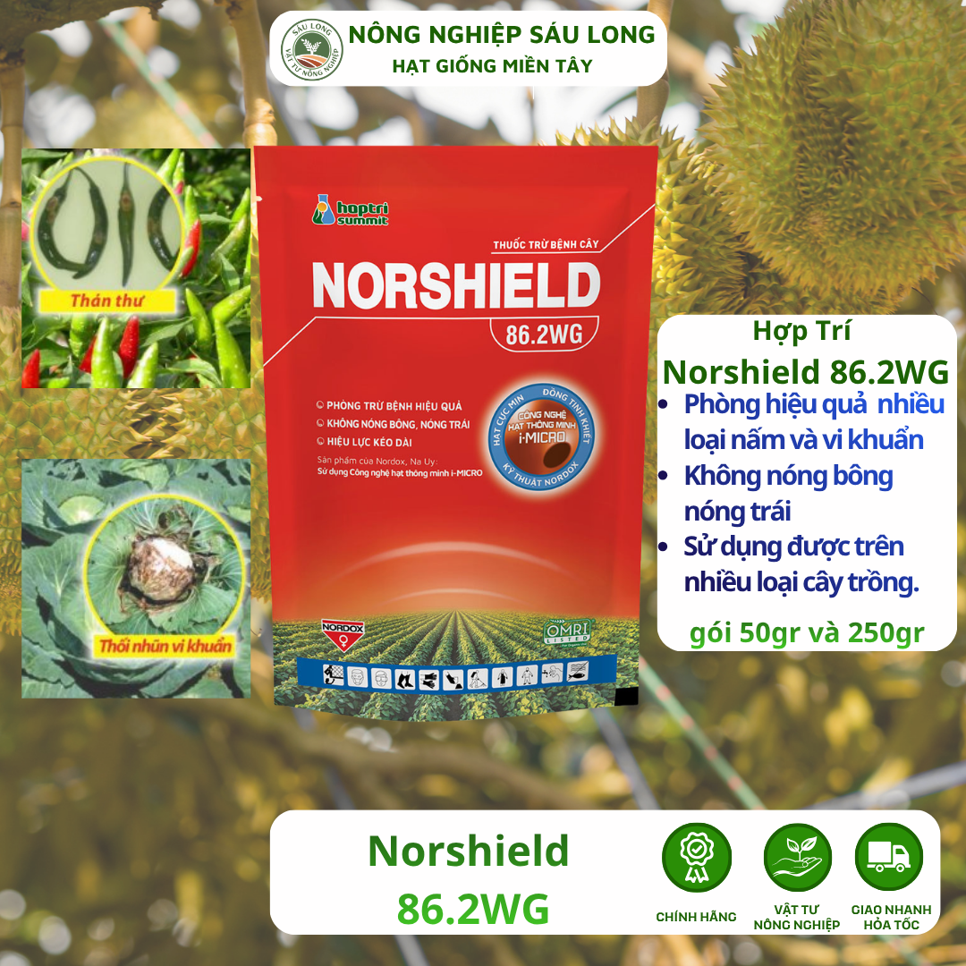 Thuốc trừ bệnh  Norshield 86.2WG Hợp trí Summit - Đồng đỏ thông minh 250g