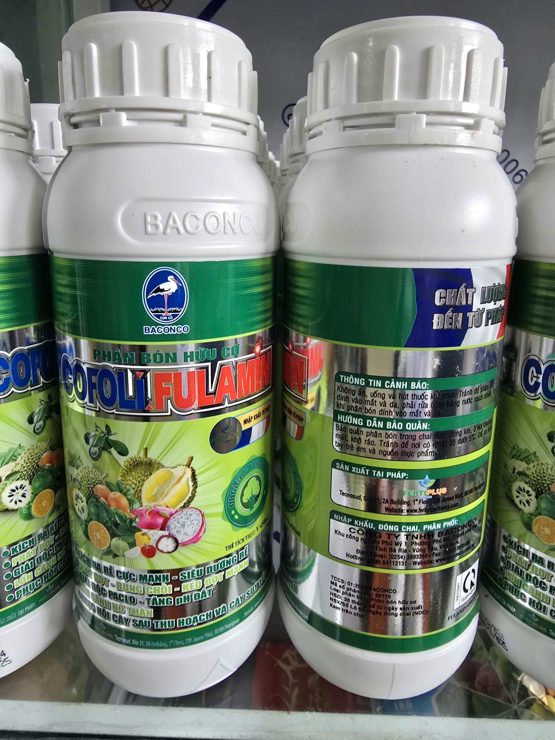 Phân bón lá COFOLI FULAMIN 450ML – BỔ SUNG HỮU CƠ, PHỤC HỒI VÀ NUÔI DƯỠNG CÂY TRỒNG HIỆU QUẢ - Ảnh 3