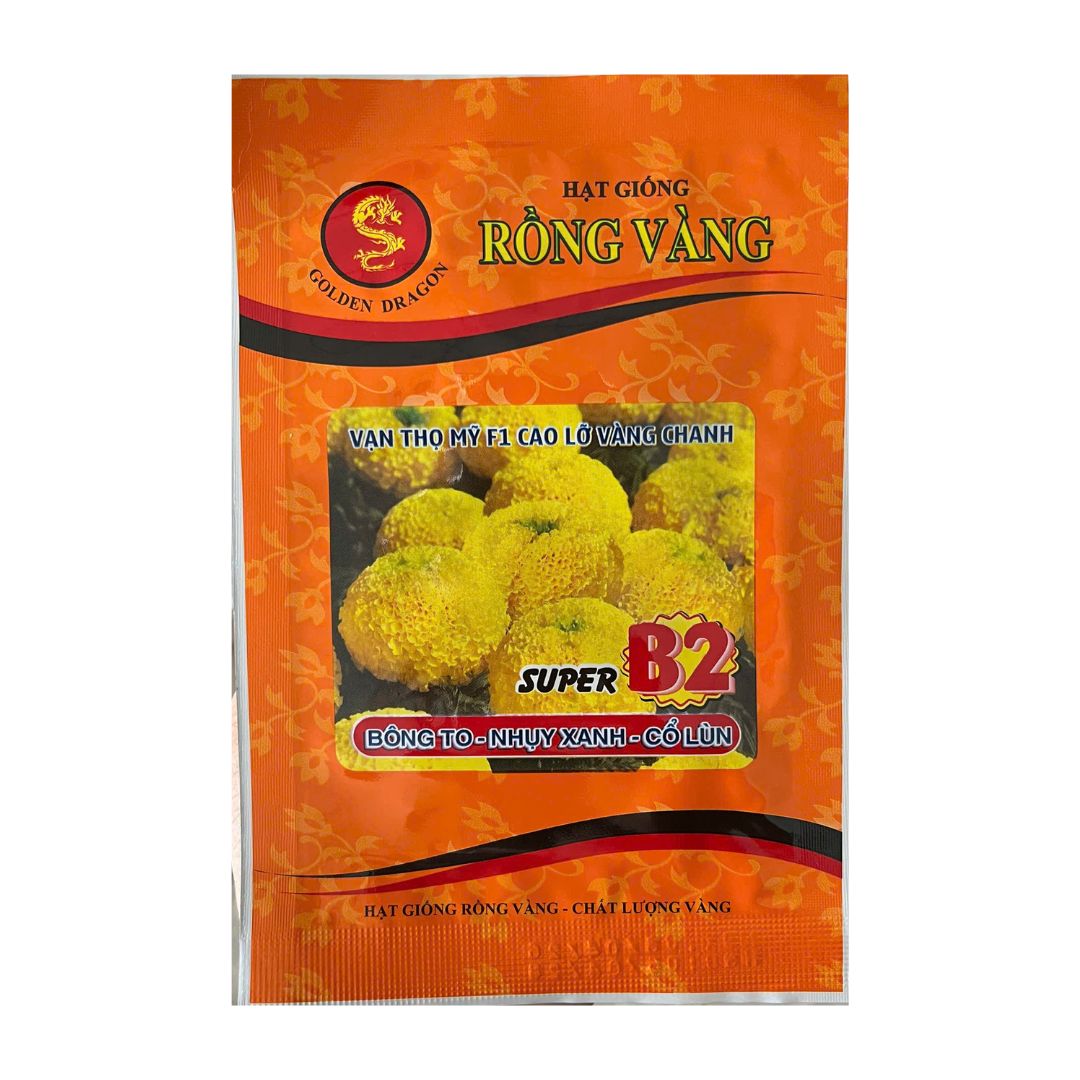Hạt Giống Vạn Thọ Cao Lỡ Vàng Chanh Super B2 1gr