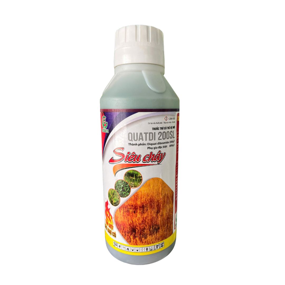 QUATDI 200SL 900ml – Thuốc Trừ Cỏ Diquat Dibromide 200g/L – Siêu Cháy, Cháy Nhanh