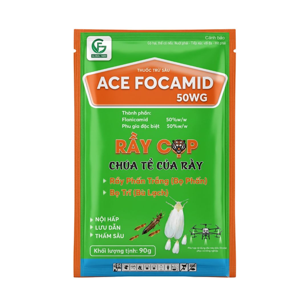 Ace Focamid 50WG 90g – Thuốc Trừ Sâu Flonicamid 50% – Trừ Bọ Trĩ, Bọ Phấn, Rầy Phấn Trắng