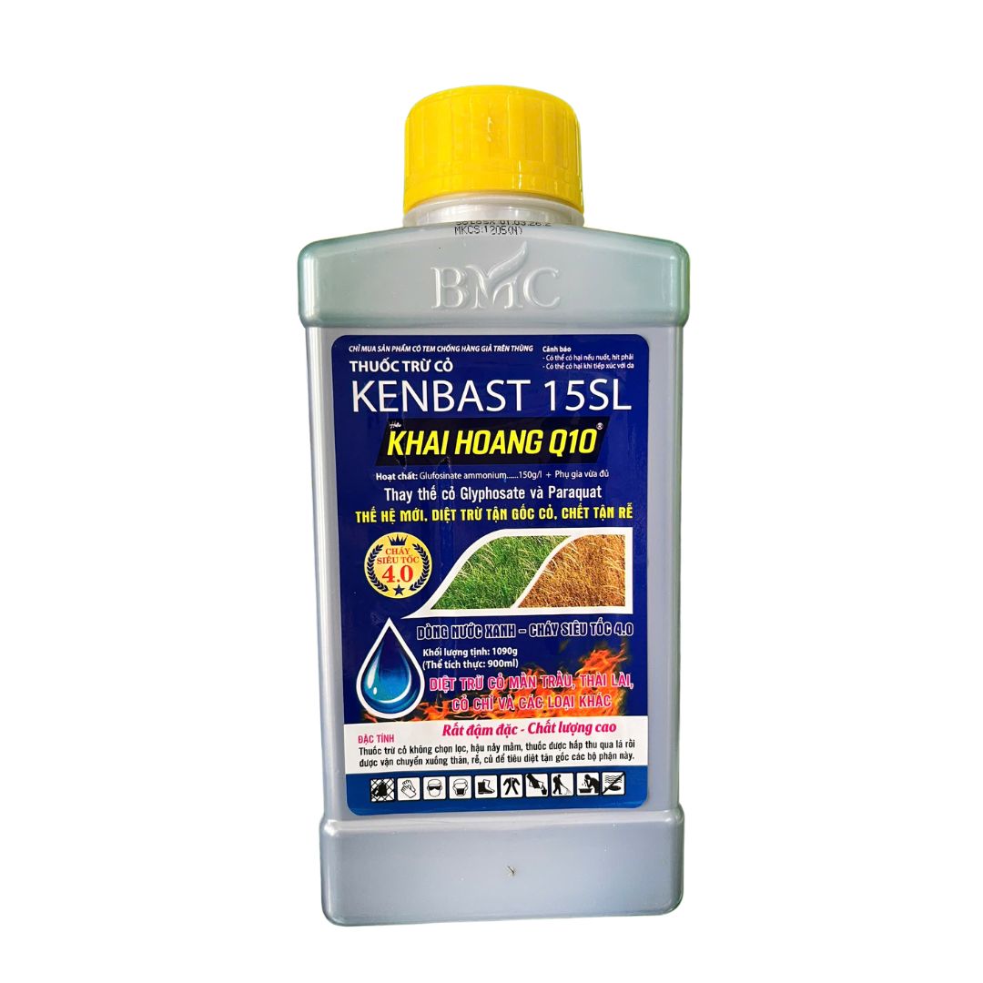 Kenbast 15SL Khai Hoang Q10 – Thuốc Trừ Cỏ Glufosinate Ammonium 150g/L – Diệt Trừ Tận Gốc Cỏ