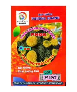 Gói 50 Hạt Vạn Thọ Thái Lùn F1 PH06 – Vàng Chanh, Nhụy Xanh