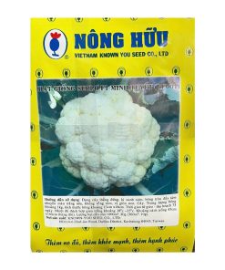 Gói 10GR Hạt Giống Súp Lơ Trắng Minh Tuyết – Bông Tròn Đầy, Màu Trắng Sữa, Giòn Non